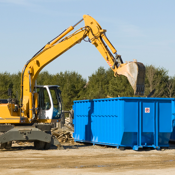 is there a minimum or maximum amount of waste i can put in a residential dumpster in Hamilton Branch California